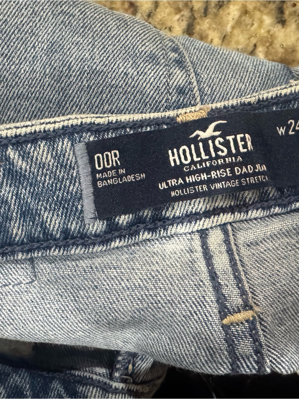 Hollister Light Blue Relaxed Ultra High-Rise Jeans